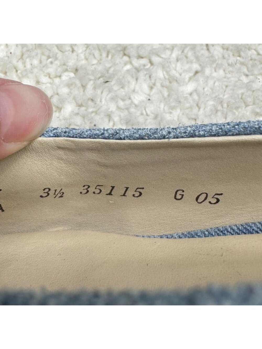 NWOB $389 Paul Green Ynez Slingback Shoes Denim/Metallic Pointed Cap Toe US 6 - Picture 9 of 9